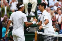 Roger Federer Novak Djokovic Wimbledon Final Excited Brutal