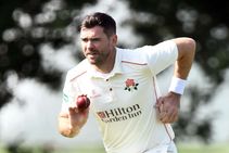 Ashes 2019 James Anderson Bowls Lancashire Before Old Trafford Test Australia