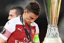 Laurent Koscielny Arsenal Bordeaux Shirt Ian Wright