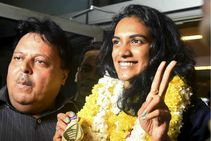 Sindhu Returns Home To Grand Welcome After Winning Gold In Bwf World Championships