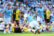 Manchester City 8 0 Watford Bernardo Silva Hits Hat Trick In Record Rout