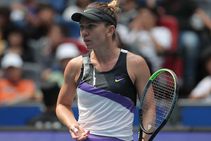 Simona Halep Back Injury Wuhan Open