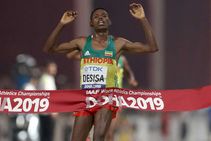 World Athletics Championships Lelisa Desisa Ethiopia First Mens Marathon Gold 