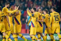 Barcelona Champions League Slavia Prague Lionel Messi Sets Record