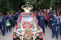 Anuj Kumar Taliyan Gets Rousing Reception After Winning Gold Medal World Bodybuilding Championship