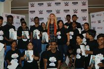 Wwe Superstar Charlotte Flair Celebrates Childrens Day In India