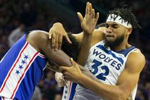 Karl Anthony Towns Joel Embiid Suspended 2 Games Each For Wednesdays Brawl