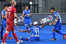 Olympic Qualifiers Manpreet Strikes A Brace India Men Edge Past Russia 4 