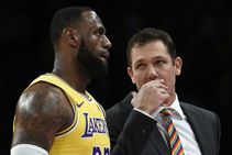 Lebron James Luke Walton Los Angeles Lakers Kings Nba