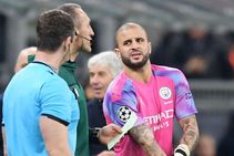 Man City Champions League Kyle Walker Plays In Goal Against Atalanta