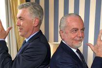 Napoli De Laurentiis Ancelotti Gattuso Allegri