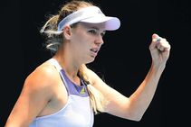 Australian Open 2020 Wozniacki Avoids Retirement With Battling Display