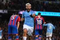 Premier League Wrap Aguero Brace In Vain As Palace Pilfer Point Sheffield Hold Arsenal
