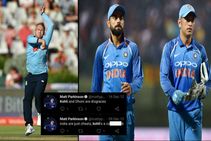 England Leg Spinner Matt Parkinson Gets Trolled For Insulting Virat Kohli And Ms Dhoni On Twitter