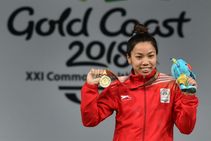 Weightlifting Mirabai Chanu Betters Her Own National Record Lifts 203 Kg To Win Nationals Gold