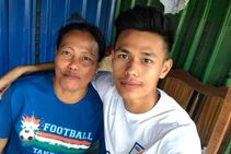 Little Bodyguard Ninthoi Trains With His Mother In Imphal During Covid 19 Lockdown