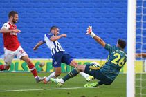 Brighton And Hove Albion 2 1 Arsenal Maupay And Dunk Stun Gunners After Pepe Wonder Strike