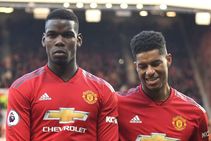 Paul Pogba Marcus Rashford Manchester United Old Trafford Training Game