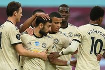 Man United Complete Record Week Win Over Aston Villa Premier League Goals From Pogba Greenwood Fernandes