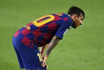 Lionel Messi Barcelona Lose Napoli Champions League La Liga Title