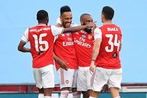 Arsenal Man City Fa Cup Semi Final Report Aubameyang Goals Gunners