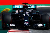 F1 2020 Hamilton On Pole As Mercedes Lock Out Front Row For Spanish Gp