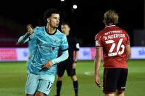 Lincoln City 2 7 Liverpool Jones Minamino Hit Doubles In Efl Cup Rout