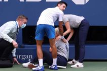 Us Open 2020 Alexander Zverev In Shock Djokovic Default