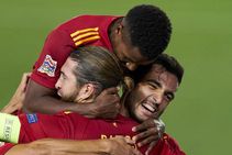 Spain 4 0 Ukraine History For Fati And Ramos At The Double