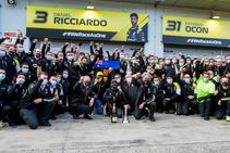 F1 2020 Renault Chief Set German Themed Daniel Ricciardo Tattoo Podium Place