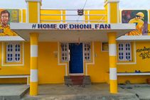 Ms Dhoni Blown Away As Fan Paints His House Yellow