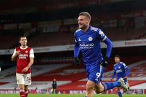 Arsenal Leicester City Premier League Report Jamie Vardy Scores Late Winner