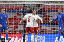 England 0 1 Denmark Three Lions Pay Penalty After Maguire Red