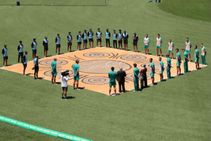 India Vs Australia Players In Barefoot Ceremony Join Anti Racism Campaign Ahead Of First Odi