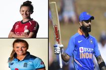 England Women Cricketers Alex Hartley Kate Cross Indulge In A Funny Banter Over Virat Kohli