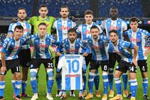 Diego Maradona Napoli Wear Argentina Inspired Shirts Thrash Roma