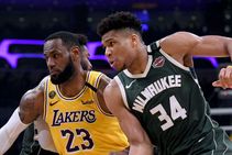 Lebron James Giannis Antetokounmpo Bucks Lakers Nba