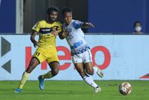 Isl 2020 21 Hyderabad Fc Vs Jamshedpur Fc Eze Salvages A Point For Jfc Against Hfc