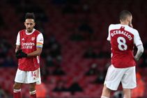Arsenal Burnley Premier League Report Xhaka Sent Off As Aubameyang Own Goal Adds To Arteta Pressure