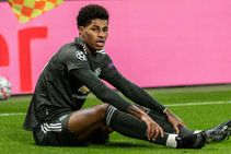 Marcus Rashford On Shoulder Injury Before Manchester United City Derby Champions League Exit