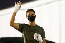 Romain Grosjean Returns Bahrain Track Charles Leclerc Feared Worst Formula One