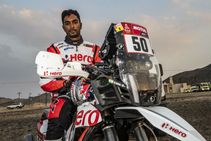 Indian Rider Cs Santosh Suffers Crash In Dakar Rally In Medically Induced Coma