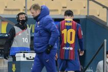 Lionel Messi Sent Off First Red Card Of Barcelona Career In Supercopa Defeat To Athletic Bilbao