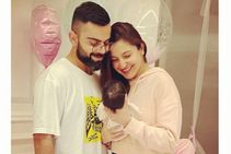 India Vs England India Captain Virat Kohli S Wife Anushka Sharma Daughter Vamika Arrive Ahmedabad