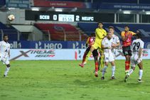 Isl 2020 21 Neufc 2 1 Sceb Highlanders Within Touching Distance Of Playoffs Win Over East Bengal