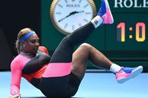 Australian Open Serena Battles Through Ankle And Business Worries In Melbourne