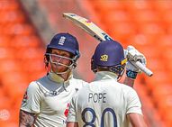 India Vs England 4th Test Tea Update Ben Stokes Fifty Leads English Resistance