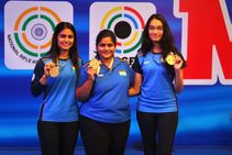 Issf World Cup 2021 Sports Pistol Women Strike Gold Again In 25m Team Event