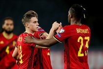 Belgium Belarus World Cup Qualifier Report Leandro Trossard Scores Twice