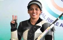 Issf World Cup 2021 India Tejaswini Sawant Sanjeev Rajput Gold 50m Rifle 3 Positions Mixed Team